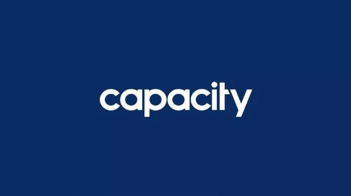 Capacity pitch deck slide 1 of 16