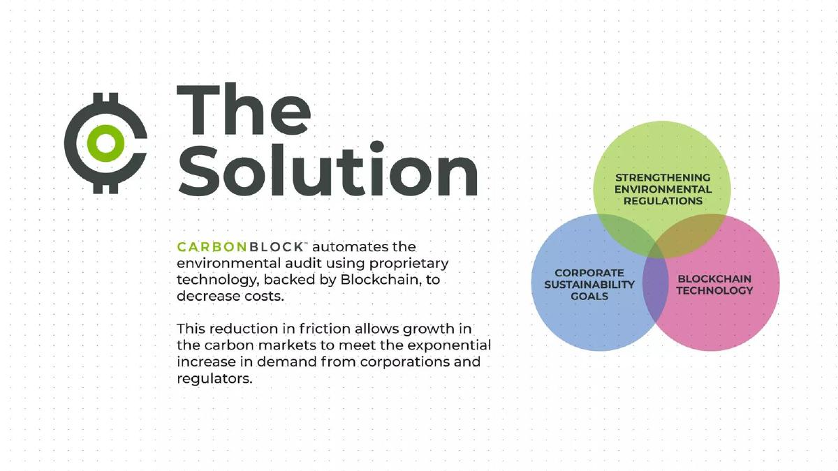Carbon Block pitch deck slide 4 of 17
