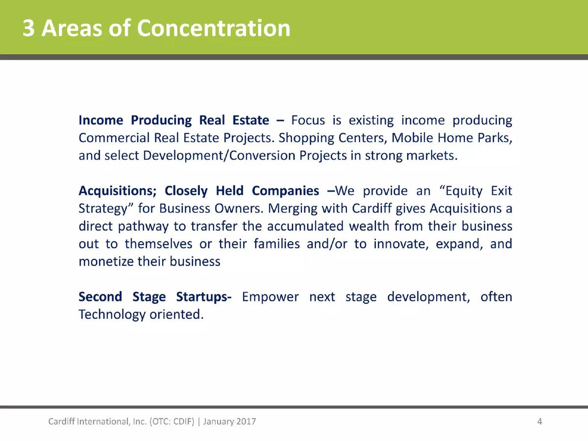 Cardiff International Inc. pitch deck slide 4 of 21