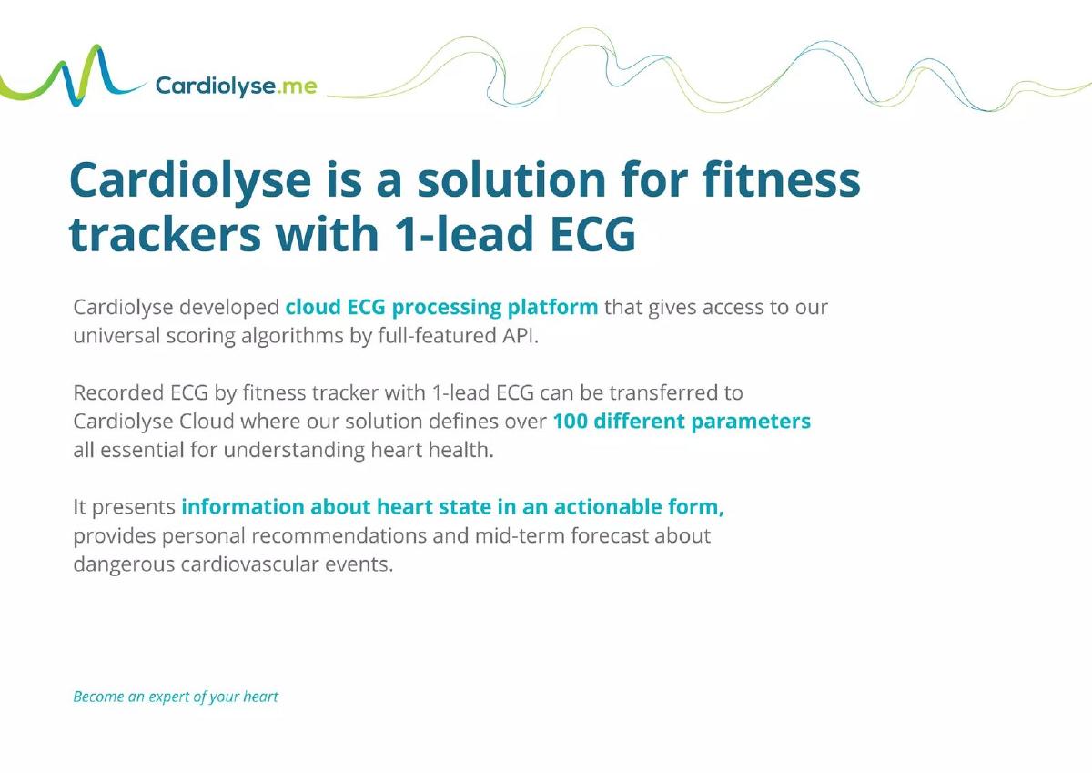 Cardiolyse pitch deck slide 3 of 10