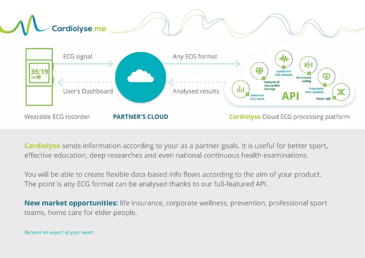 Cardiolyse pitch deck slide 6 of 10