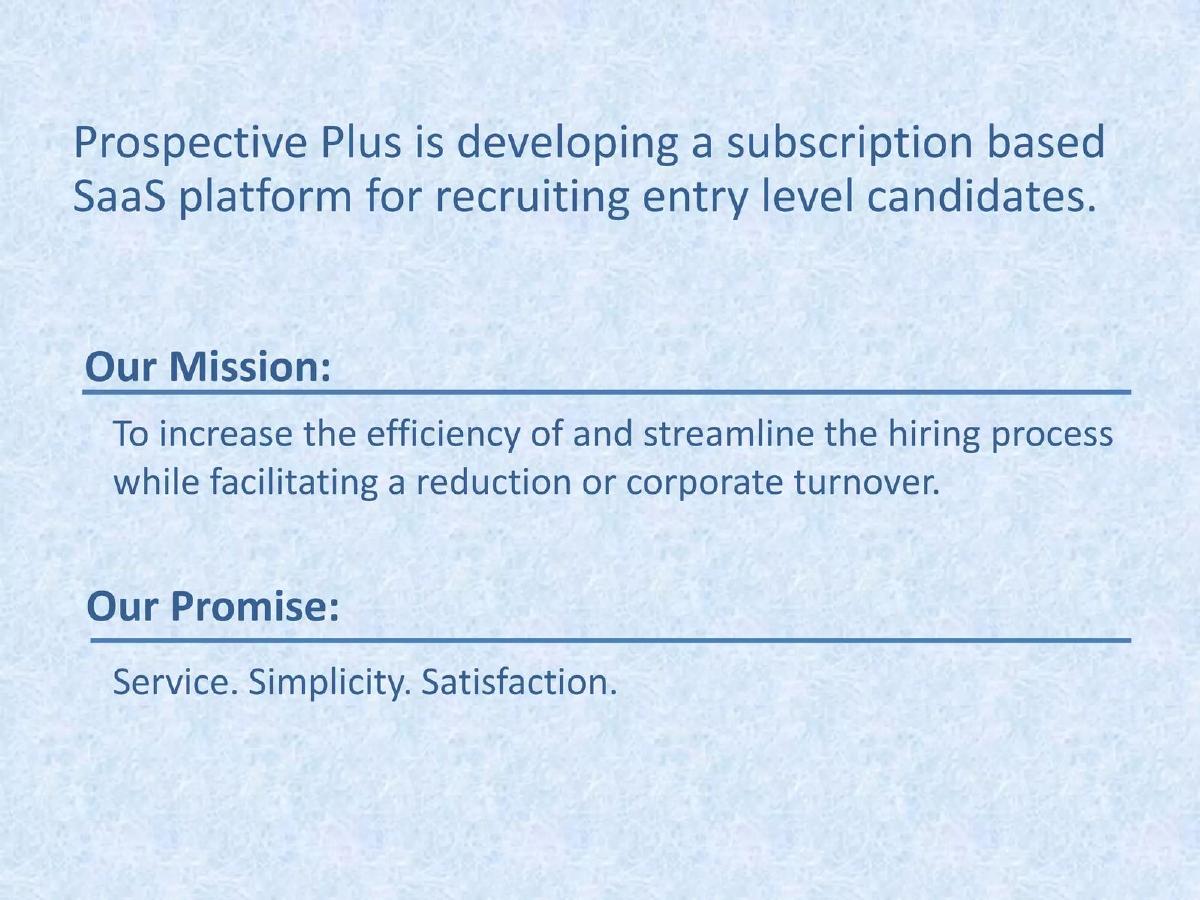 Prospective Plus (CareerApp) pitch deck slide 3 of 14