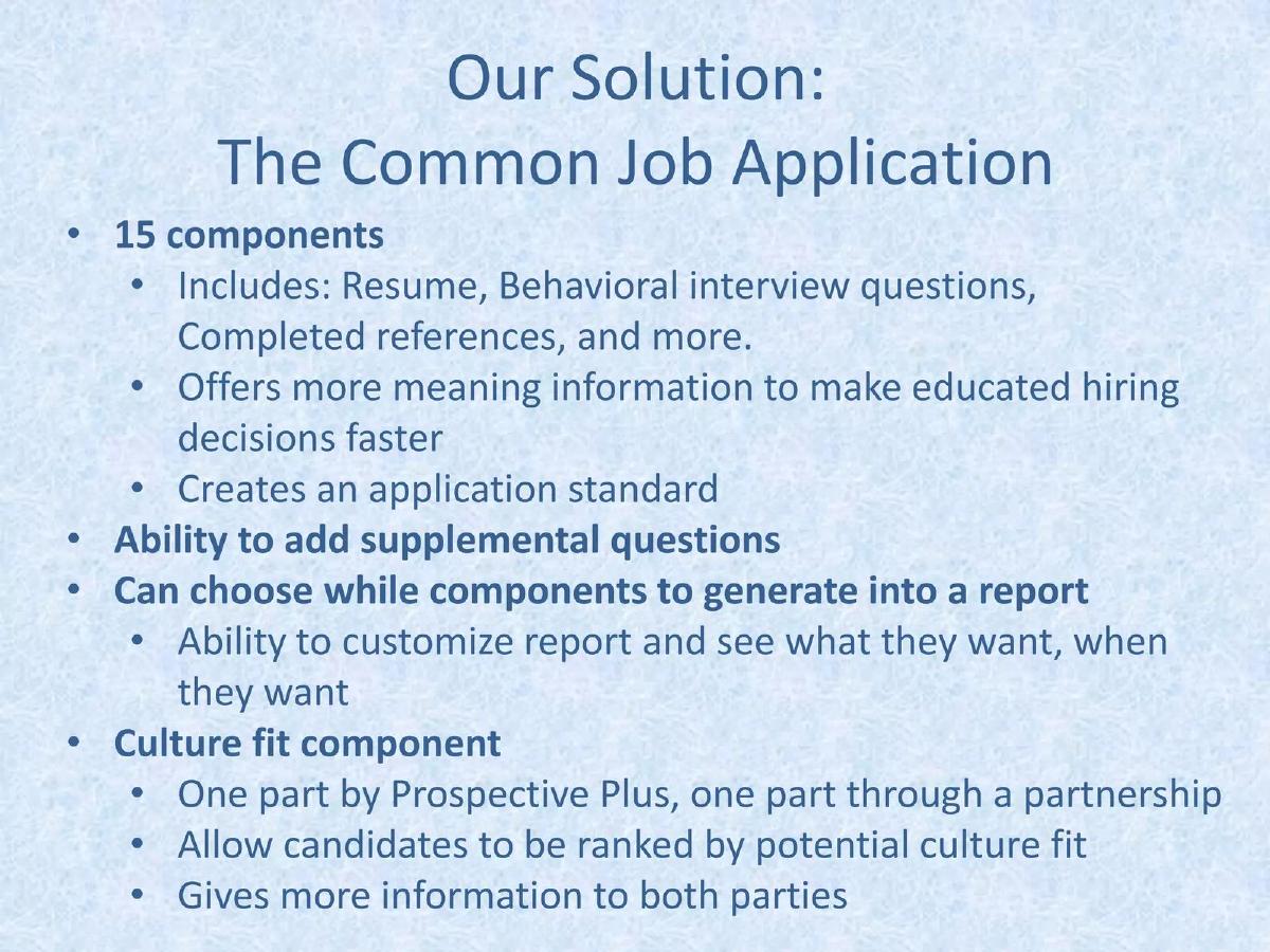 Prospective Plus (CareerApp) pitch deck slide 5 of 14