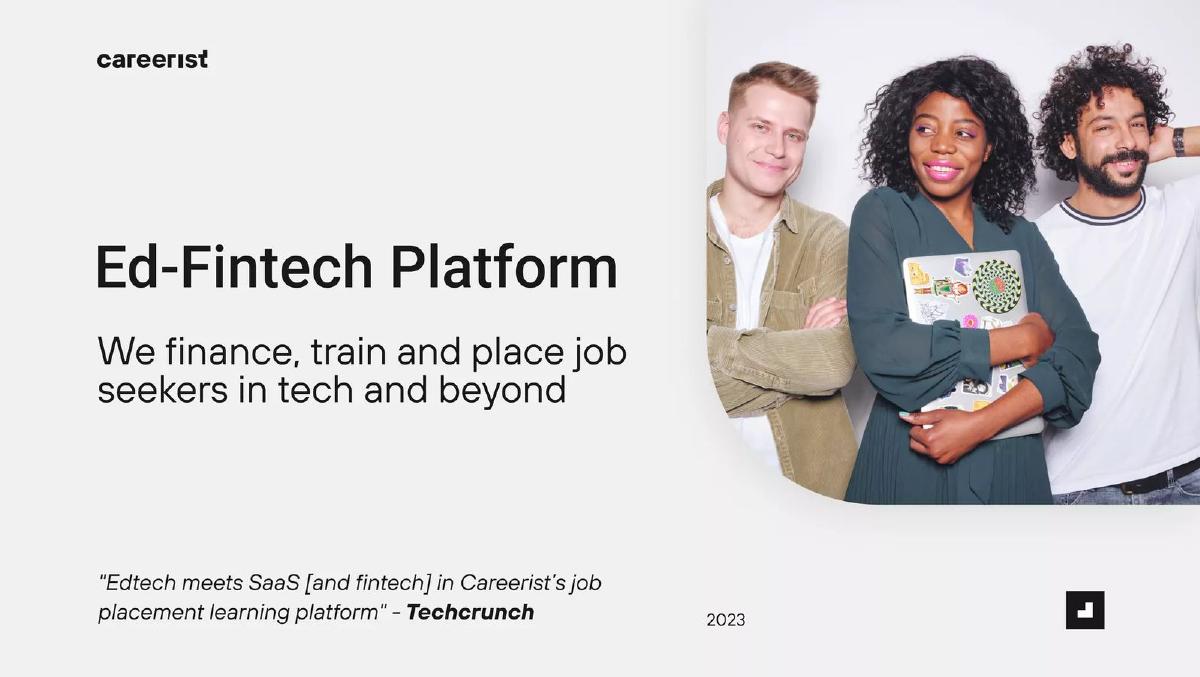 Careerist pitch deck slide 2 of 13