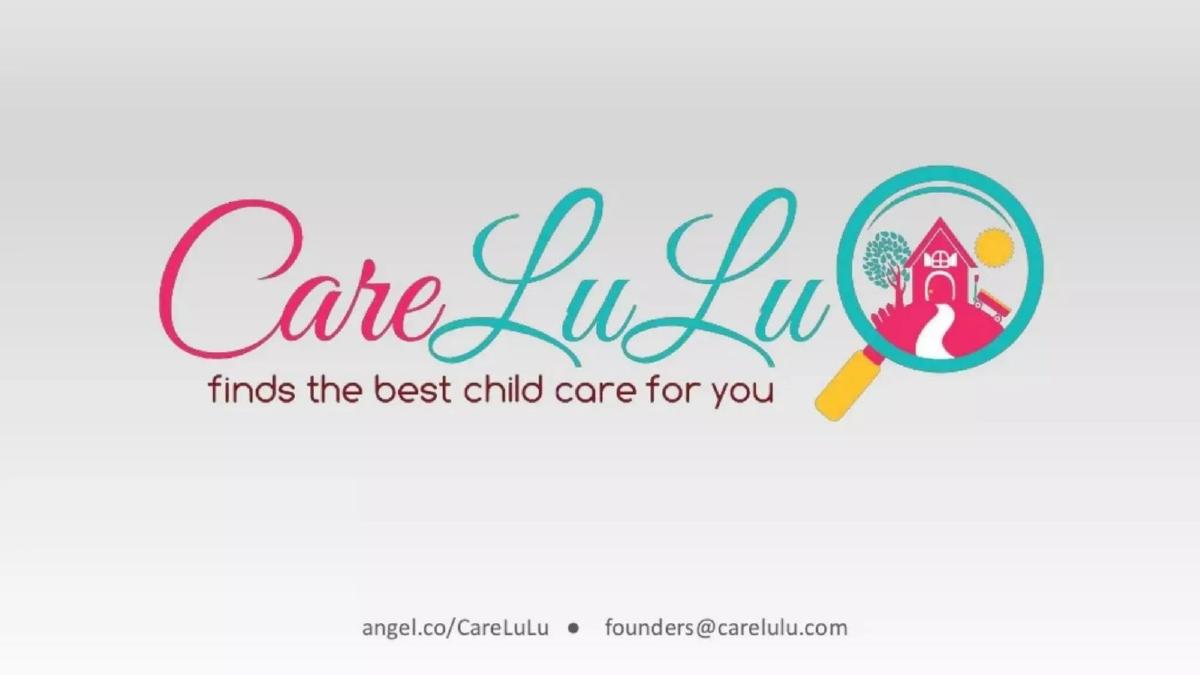 CareLuLu pitch deck slide 1 of 14