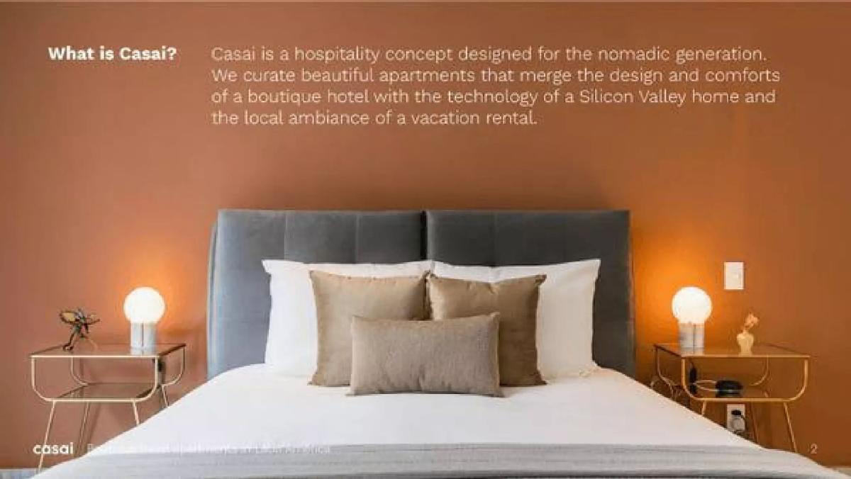 Casai pitch deck slide 2 of 22