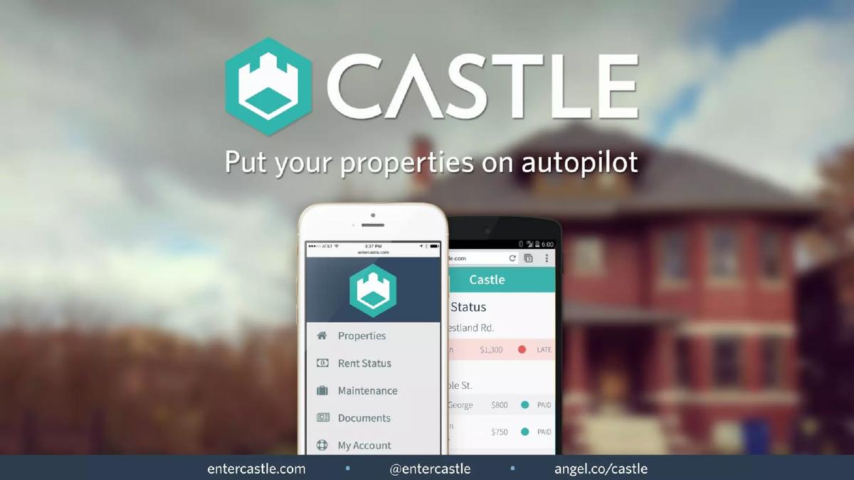 Castle pitch deck slide 1 of 13