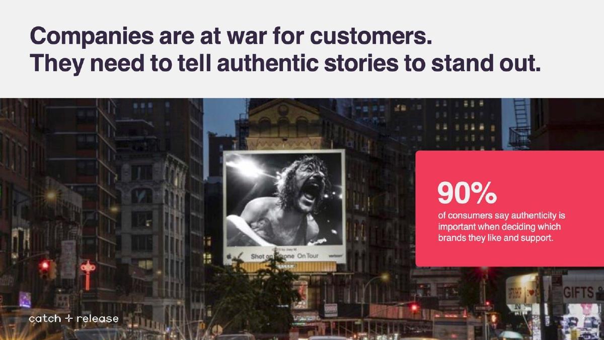 Catch+Release pitch deck slide 2 of 12