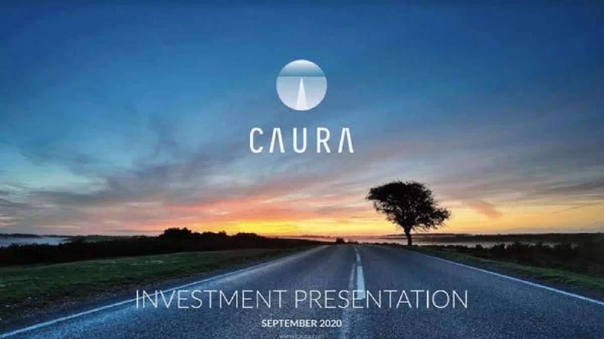 Caura pitch deck slide 1 of 11