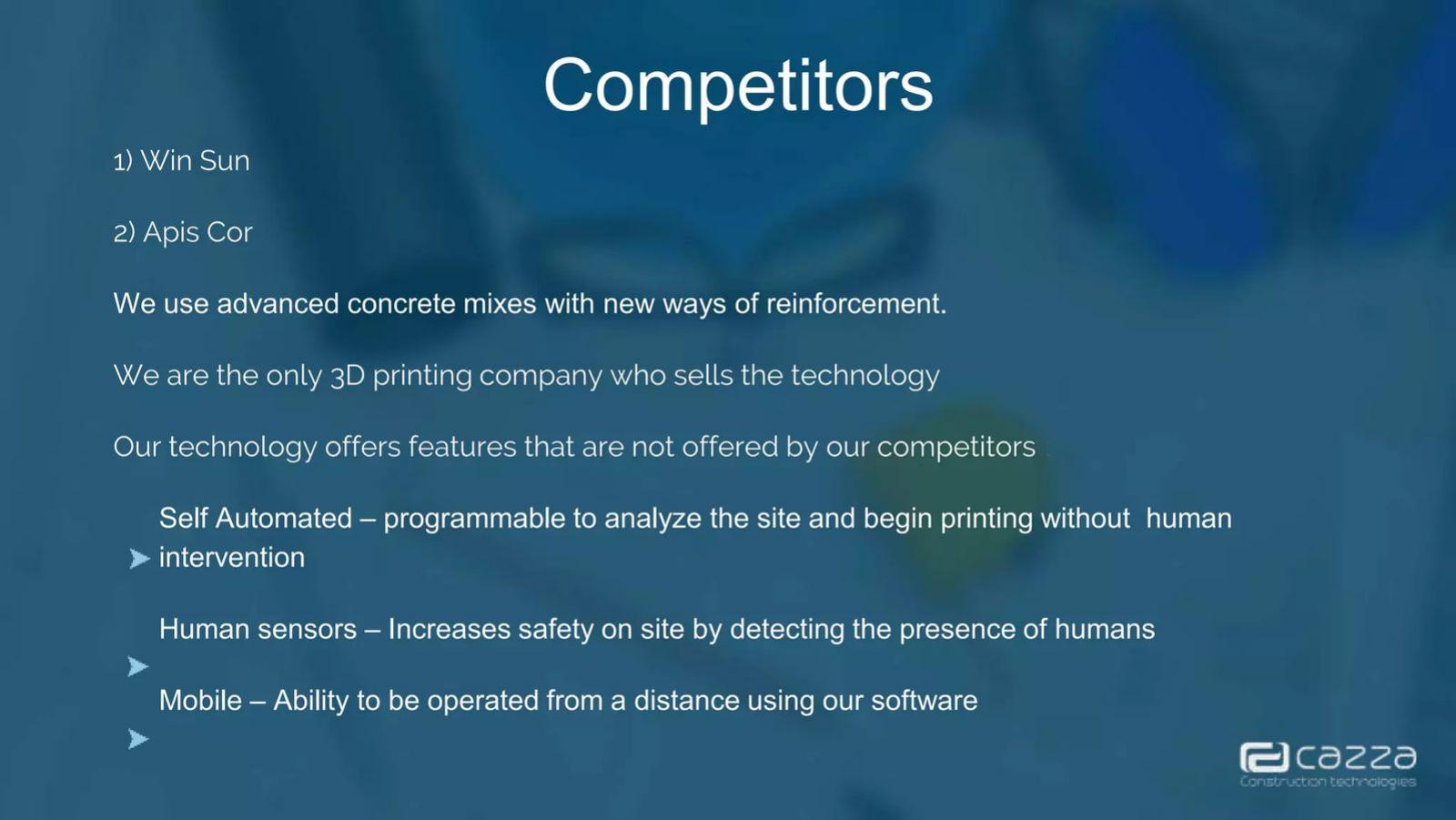 Cazza pitch deck competition slide 22