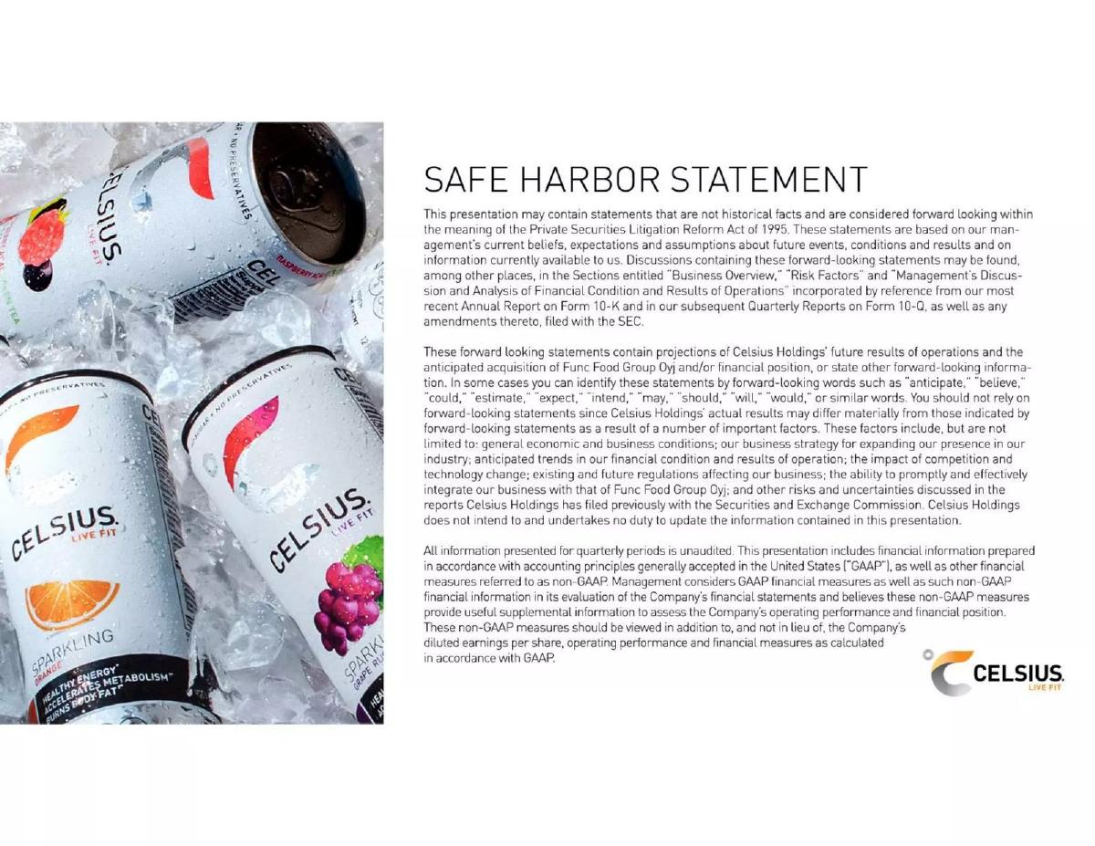 Celsius pitch deck slide 2 of 29