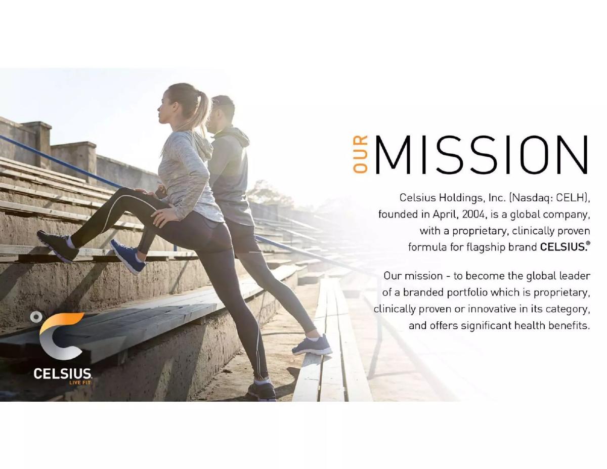 Celsius pitch deck slide 3 of 29
