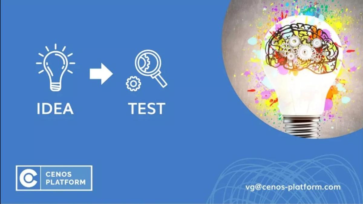 CENOS pitch deck slide 2 of 10