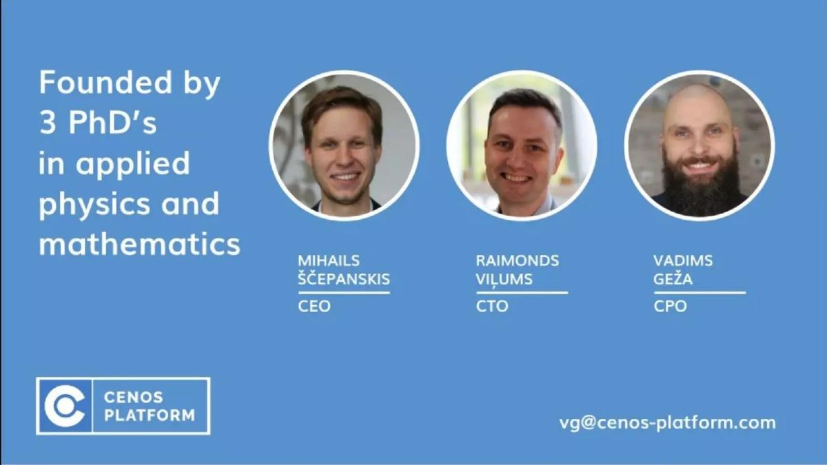 CENOS pitch deck slide 5 of 10