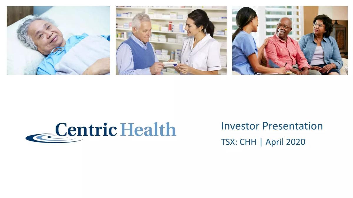 Centric Health Corporation pitch deck slide 1 of 25