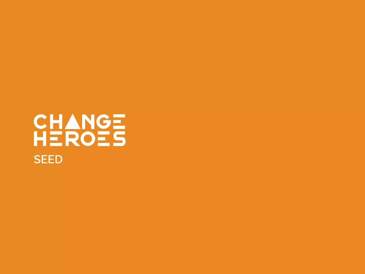 Change Heroes pitch deck slide 1 of 24
