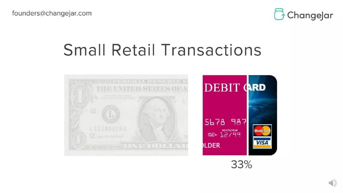 ChangeJar pitch deck slide 3 of 16