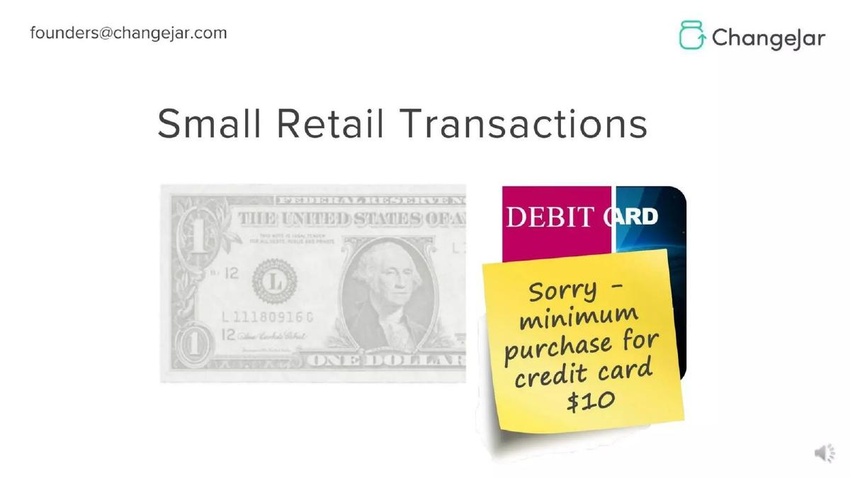 ChangeJar pitch deck slide 4 of 16