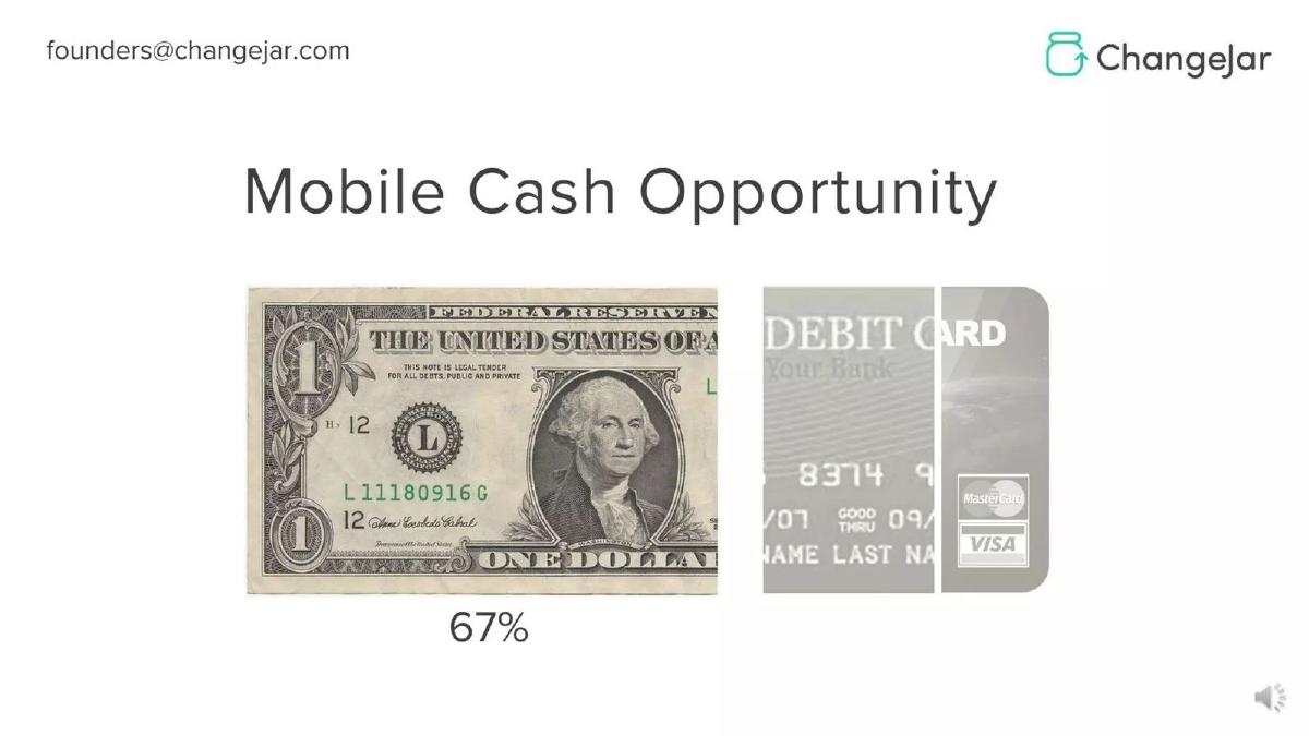 ChangeJar pitch deck slide 5 of 16