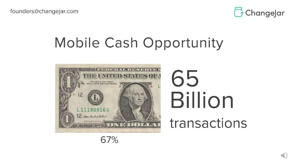 ChangeJar pitch deck slide 6 of 16