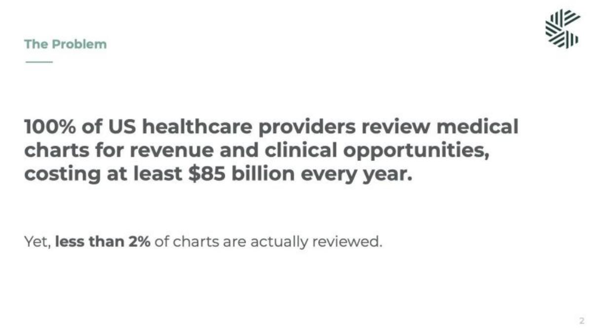 Charta Health pitch deck slide 2 of 12