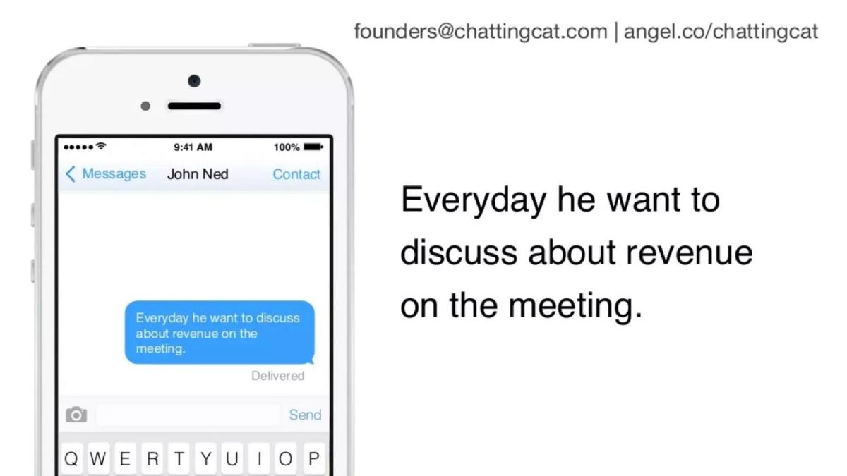 ChattingCat pitch deck slide 4 of 14