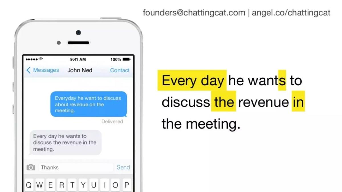 ChattingCat pitch deck slide 5 of 14