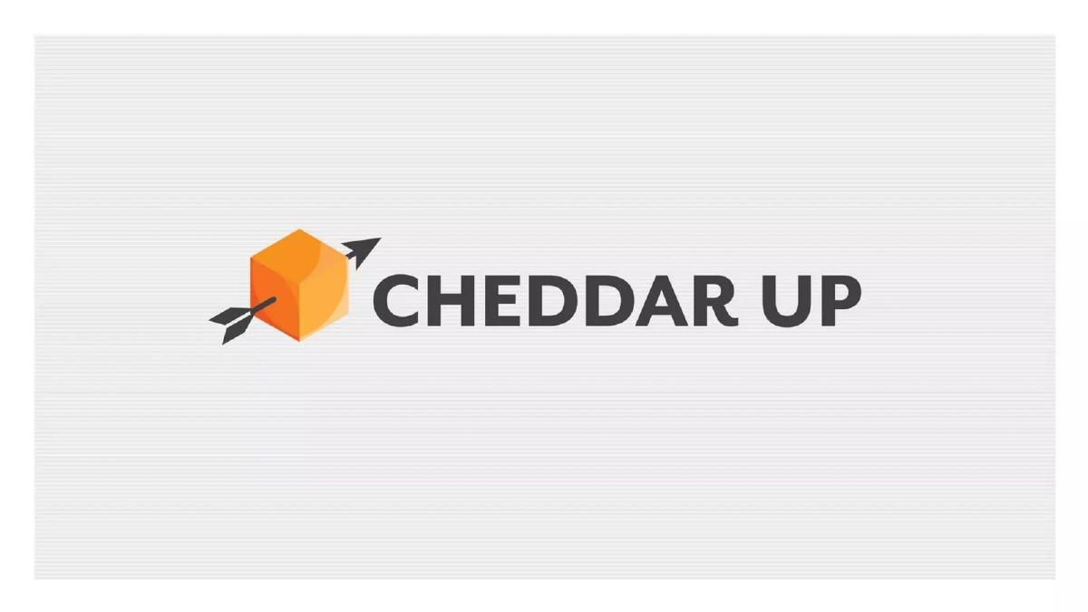 Cheddar Up pitch deck slide 1 of 16