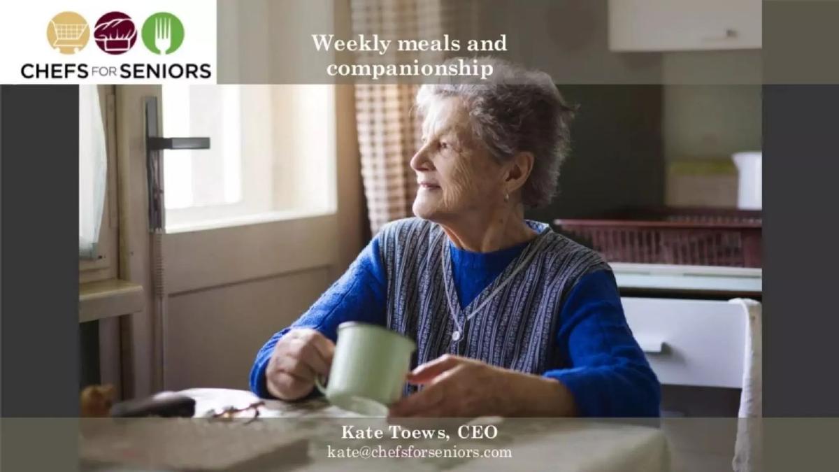 Chefs for Seniors pitch deck slide 1 of 9