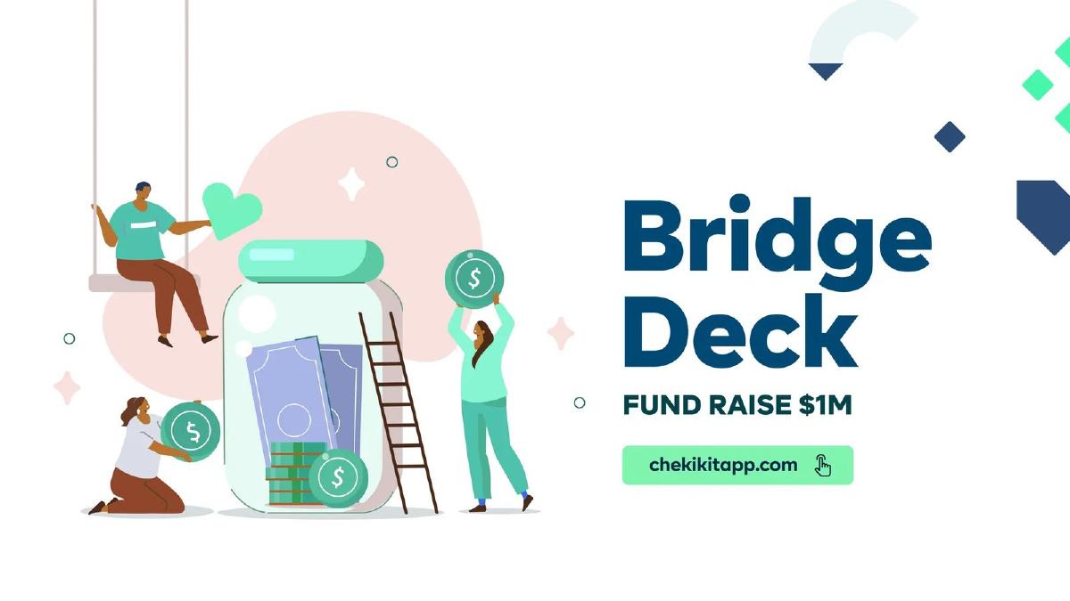 Chekkit Bridge pitch deck slide 1 of 31