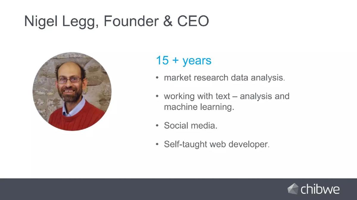 Chibwe pitch deck slide 2 of 14