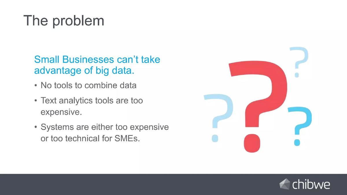 Chibwe pitch deck slide 3 of 14