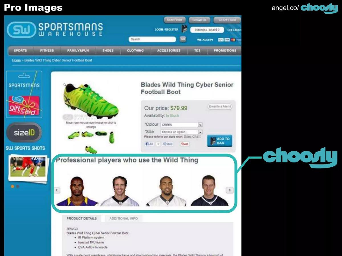 Choosly pitch deck slide 6 of 17