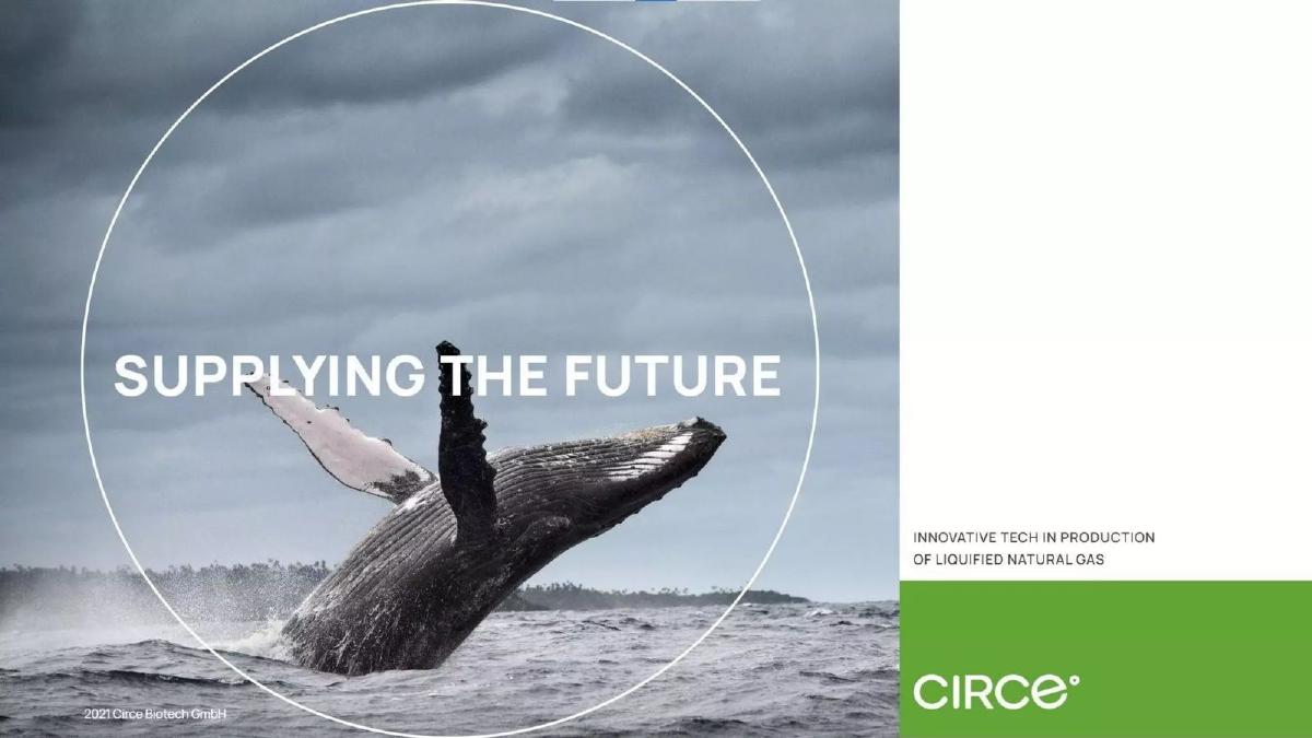 Circe Biotech GmbH pitch deck slide 1 of 21