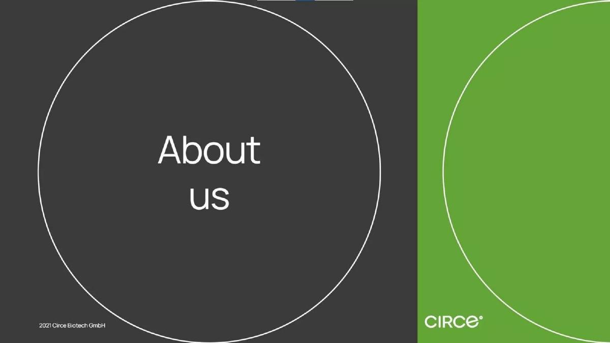 Circe Biotech GmbH pitch deck slide 3 of 21