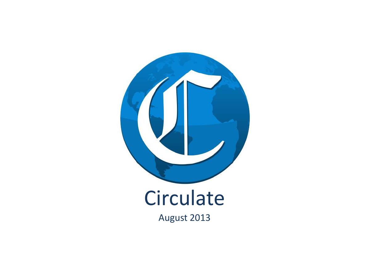 Circulate pitch deck slide 1 of 10