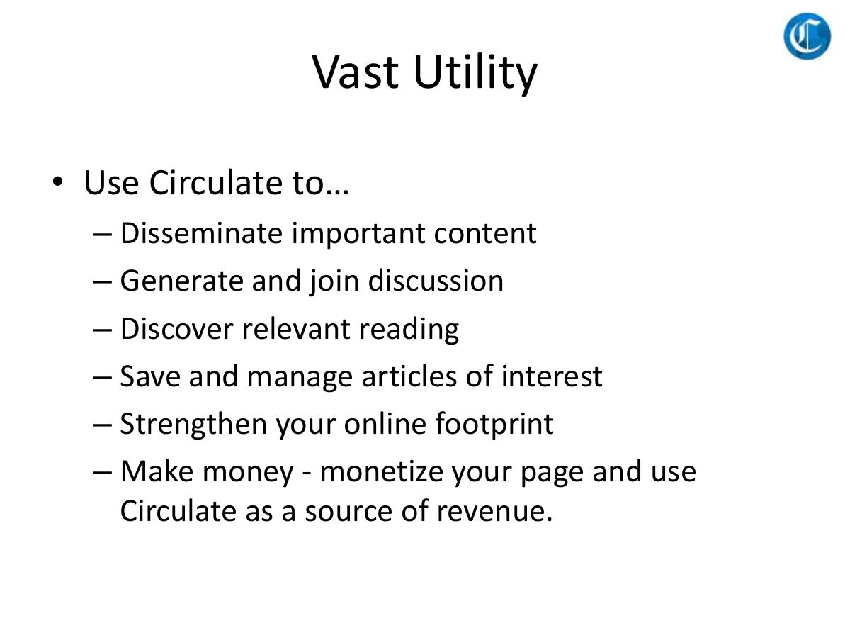 Circulate pitch deck slide 6 of 10