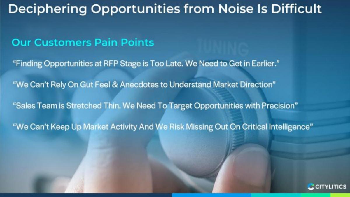 Citylitics pitch deck slide 6 of 14