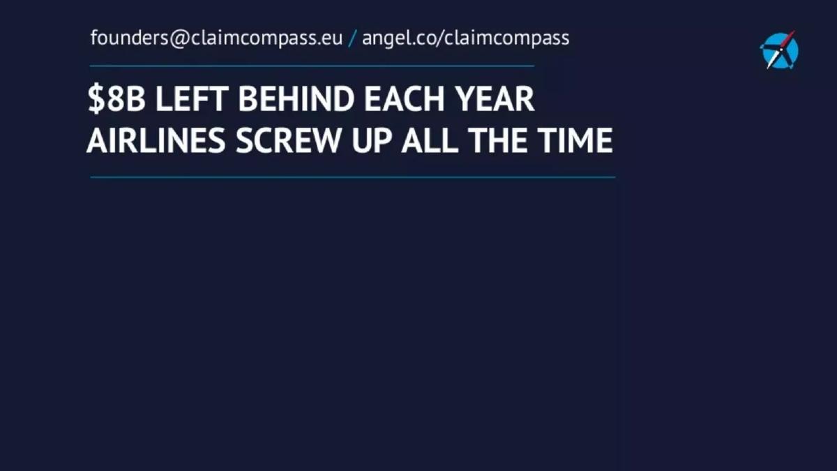 ClaimCompass pitch deck slide 3 of 10