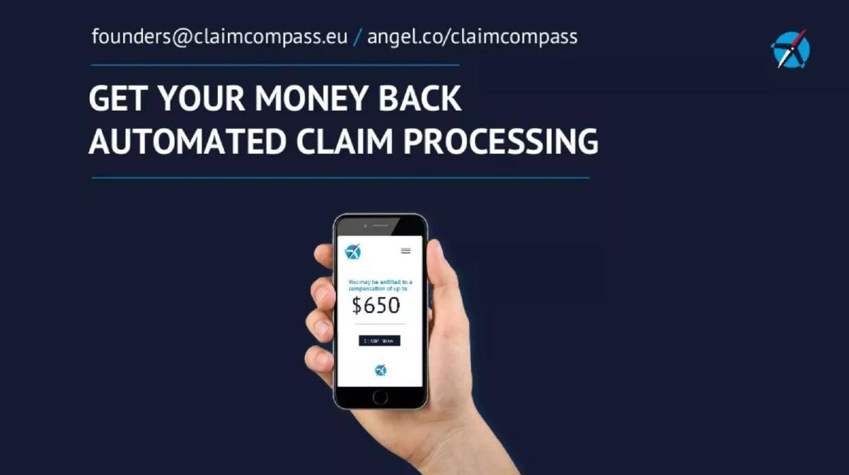 ClaimCompass pitch deck slide 5 of 10