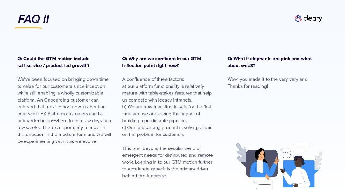 Cleary pitch deck go-to-market slide 18