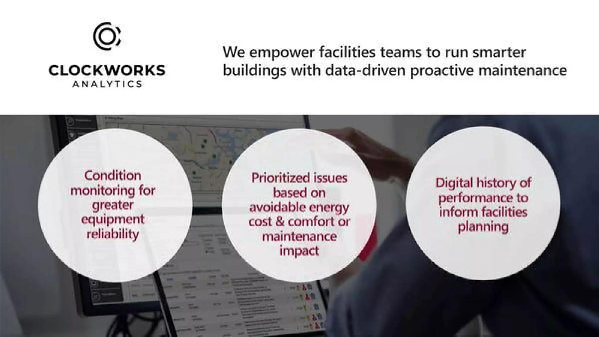 Clockworks Analytics pitch deck slide 3 of 19