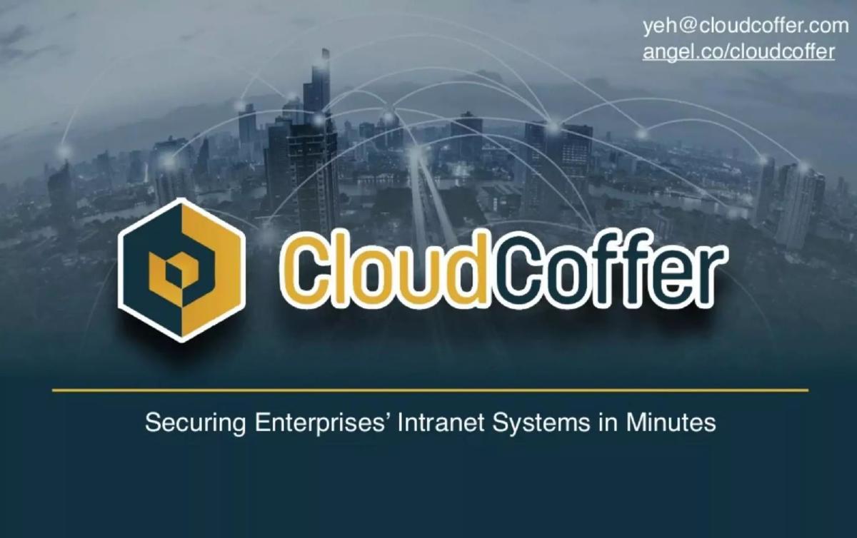 CloudCoffer pitch deck slide 1 of 6