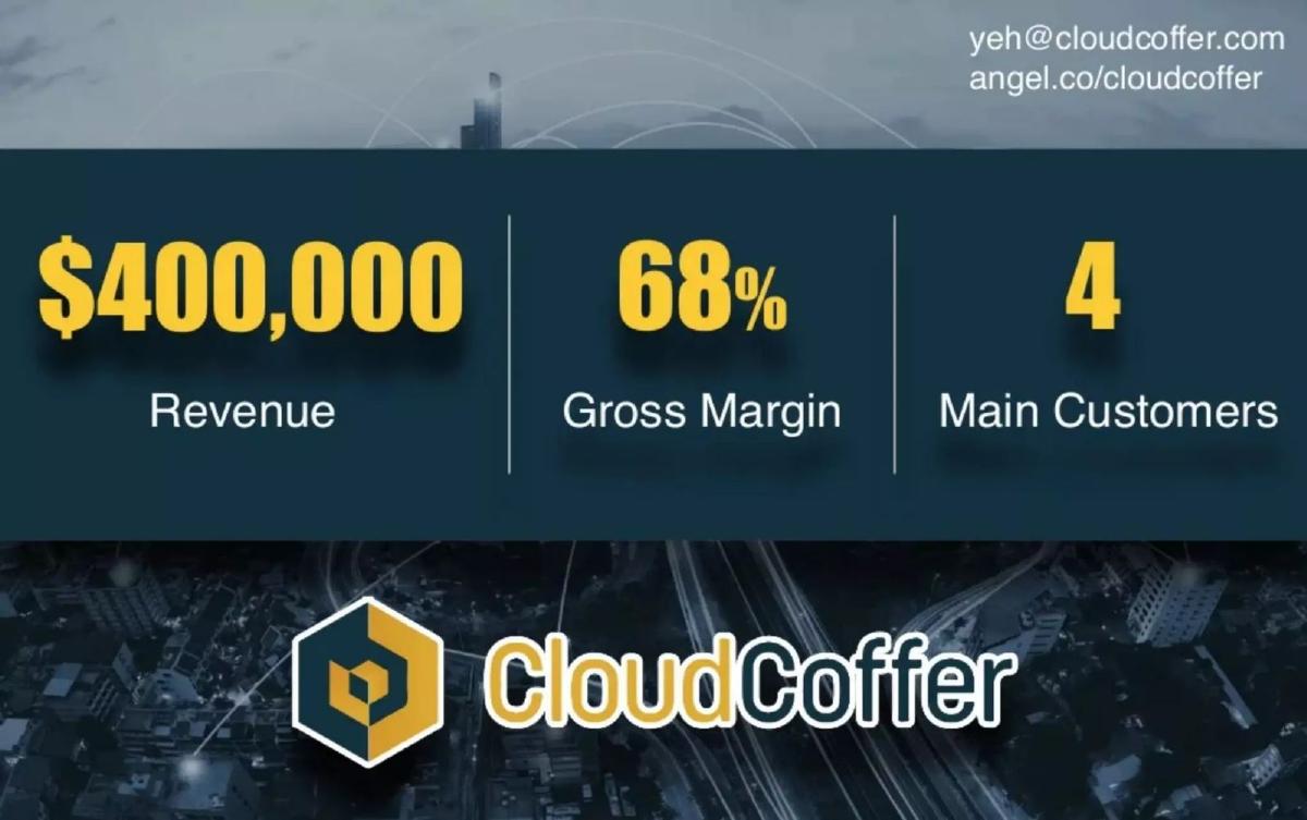 CloudCoffer pitch deck slide 6 of 6