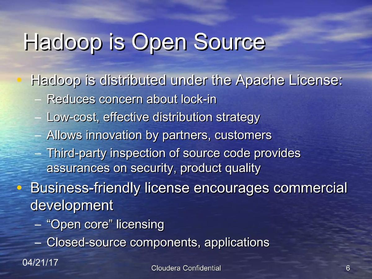 Cloudera pitch deck slide 6 of 15
