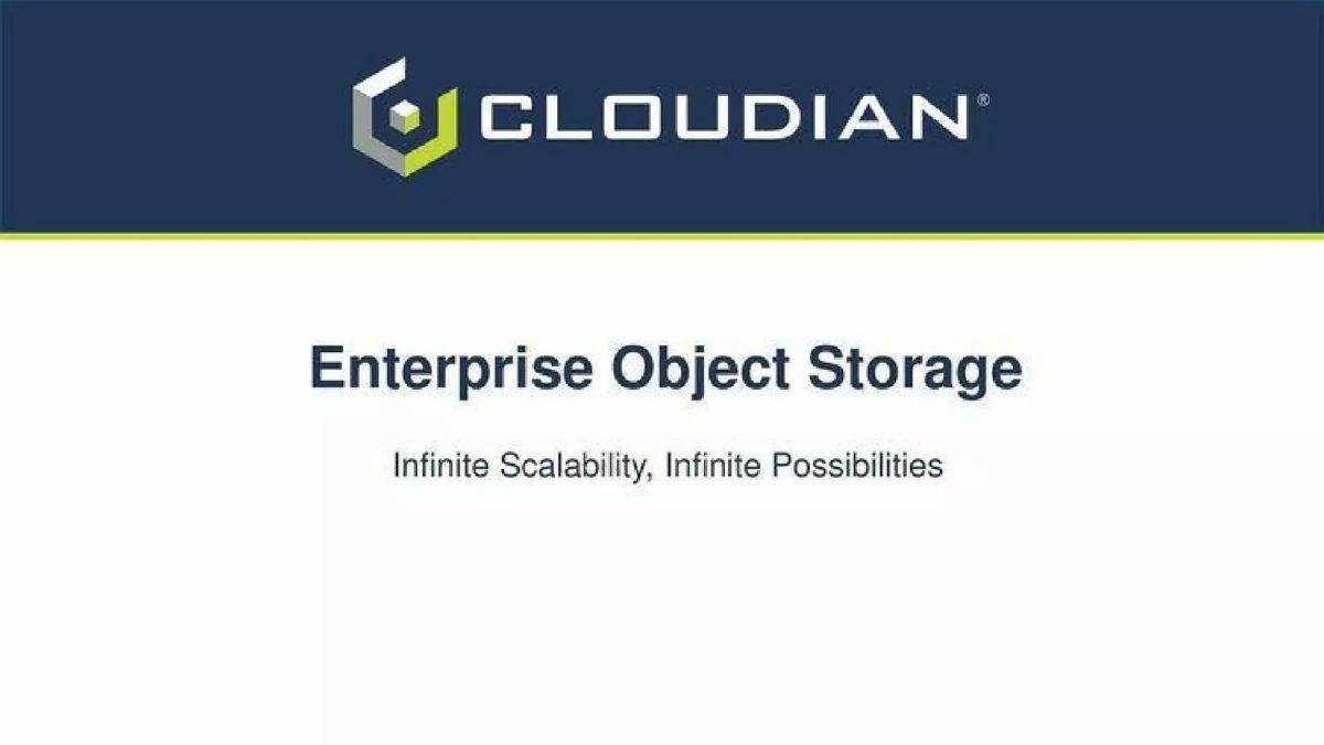 Cloudian pitch deck slide 1 of 10