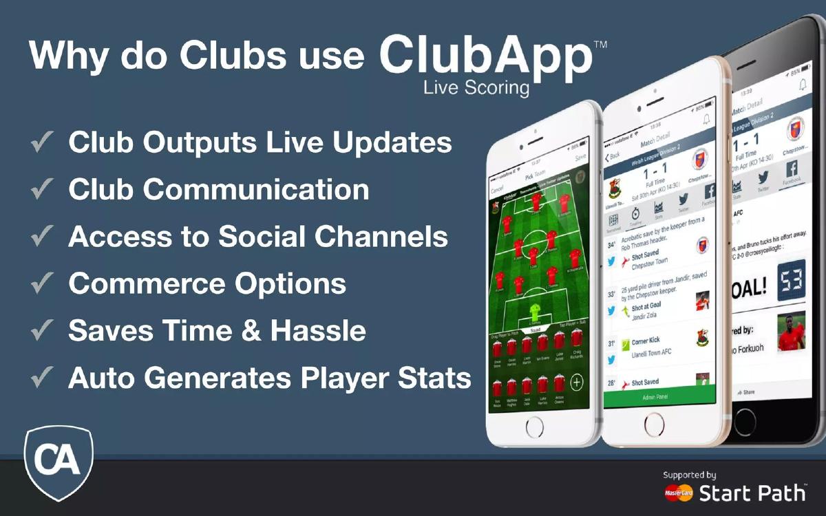 ClubApp pitch deck slide 3 of 17