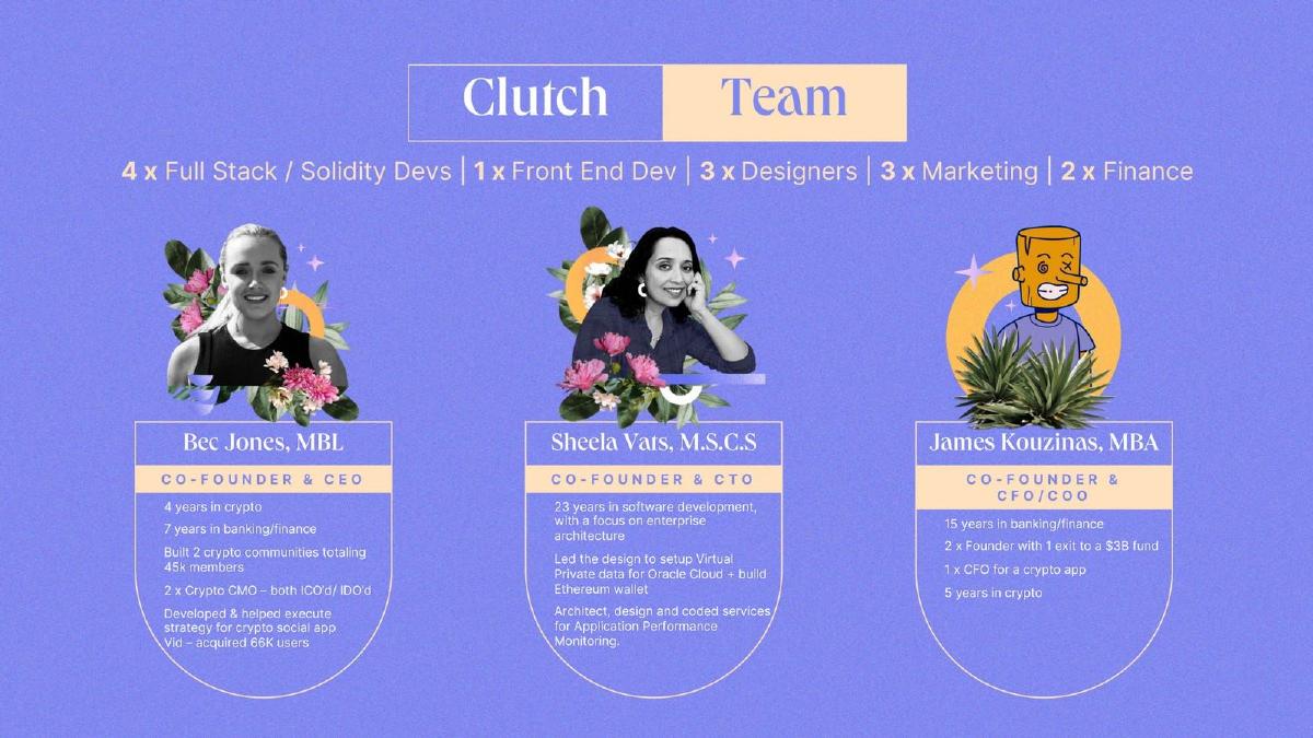 Clutch Wallet pitch deck slide 2 of 19