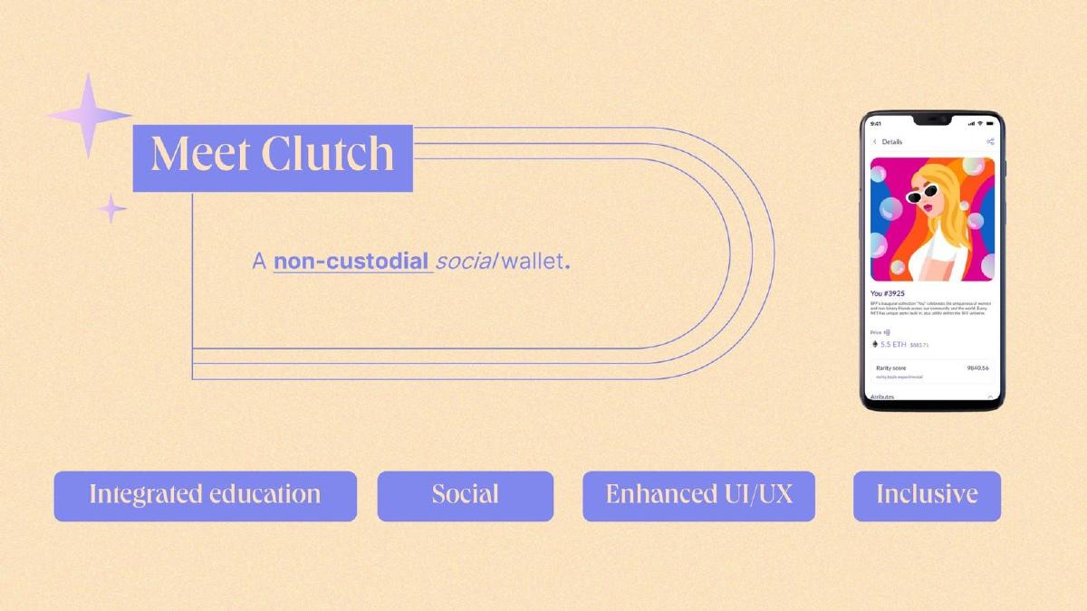 Clutch Wallet pitch deck slide 5 of 19