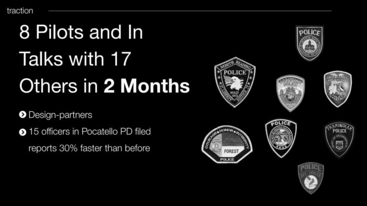 Code Four pitch deck slide 5 of 8